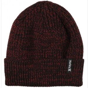 New Hurley Max Cuff Beanie in Black / Mystic Dates